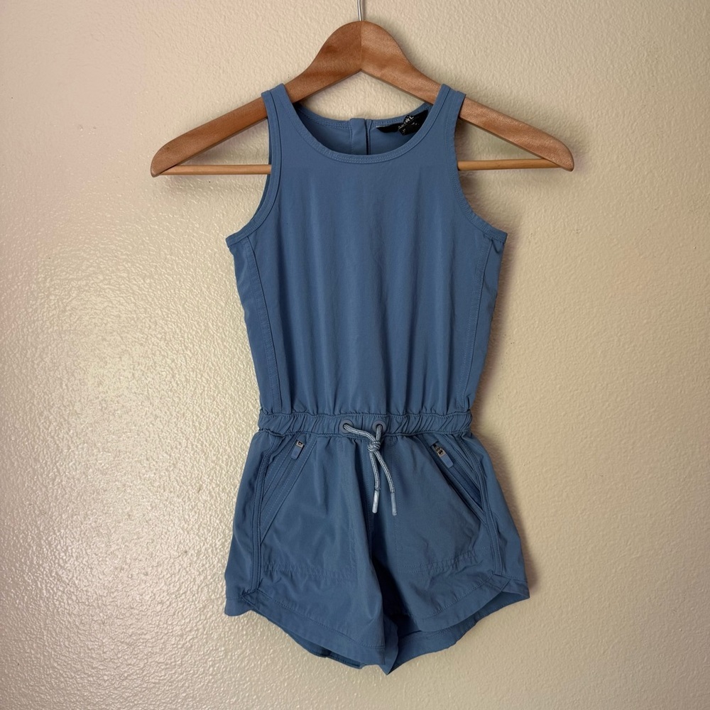 Athleta Kids Sleeveless Blue Romper
